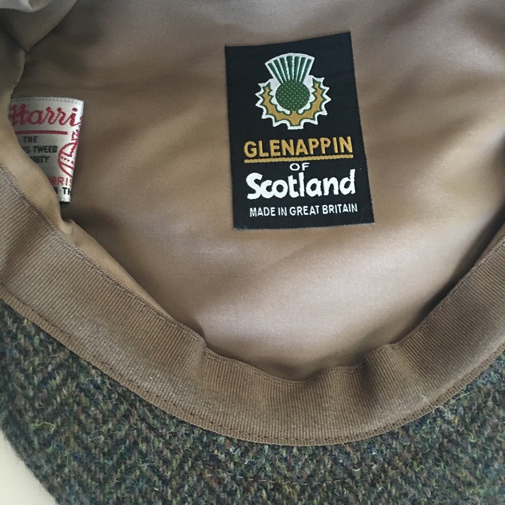 Glen Appin of Scotland 100% Wool Hat Harris Tweed Cabbie Golf Newsboy Cap SZ 2XL - Picture 8 of 16